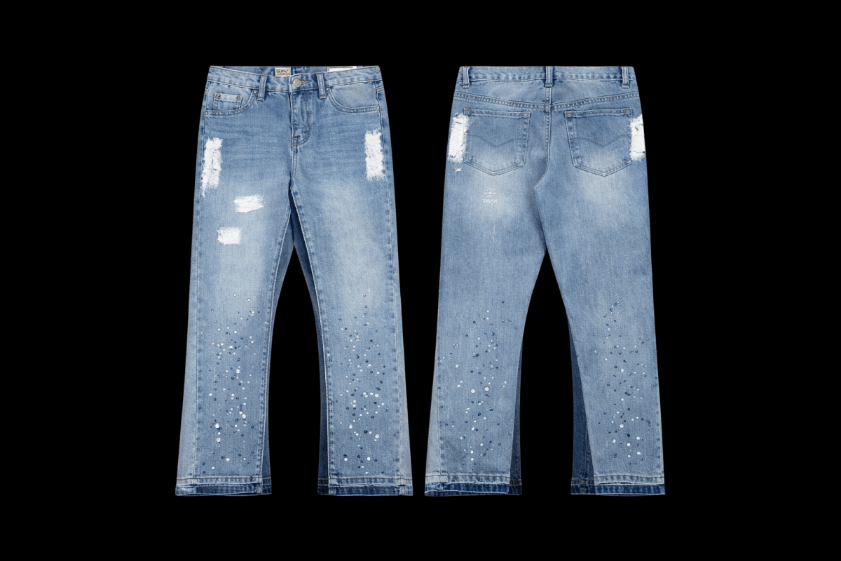 debt flared jeans supp