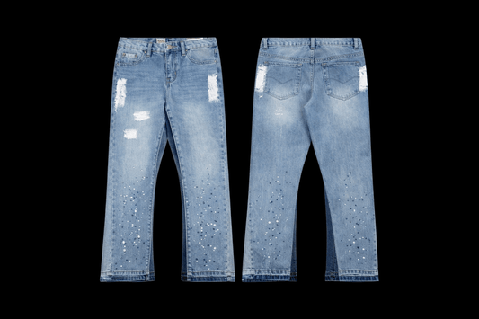 debt flared jeans supp